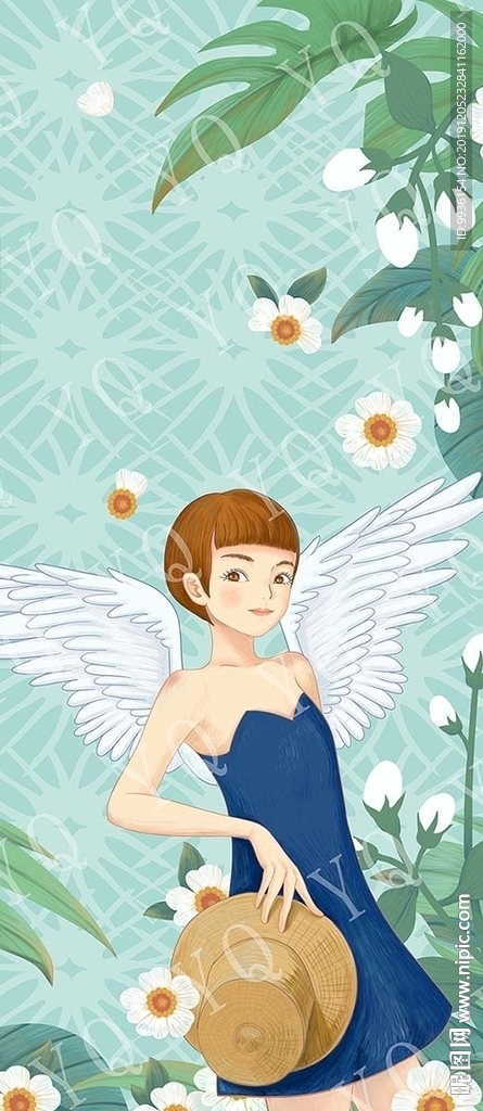 花与天使