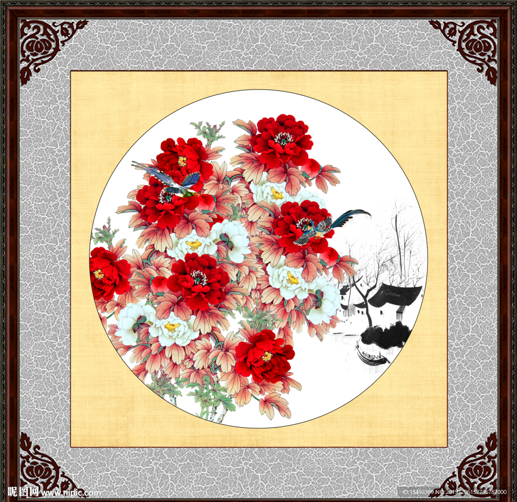 国画牡丹