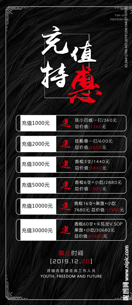 充值特惠会员活动海报