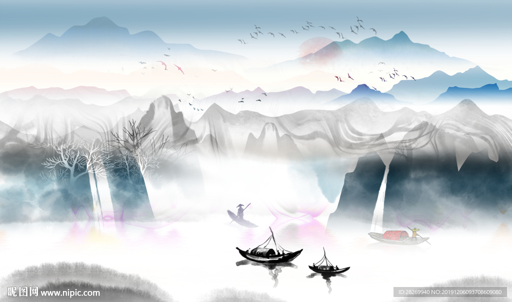 新中式背景