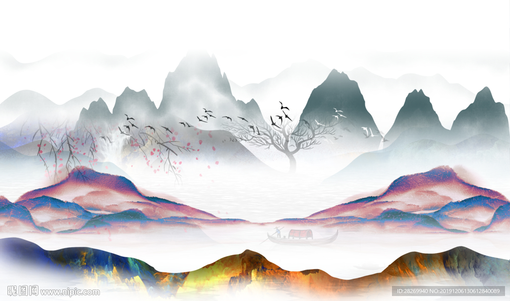 新中式背景