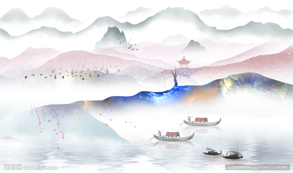 新中式背景