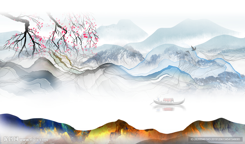 新中式背景
