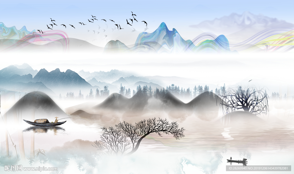 新中式背景