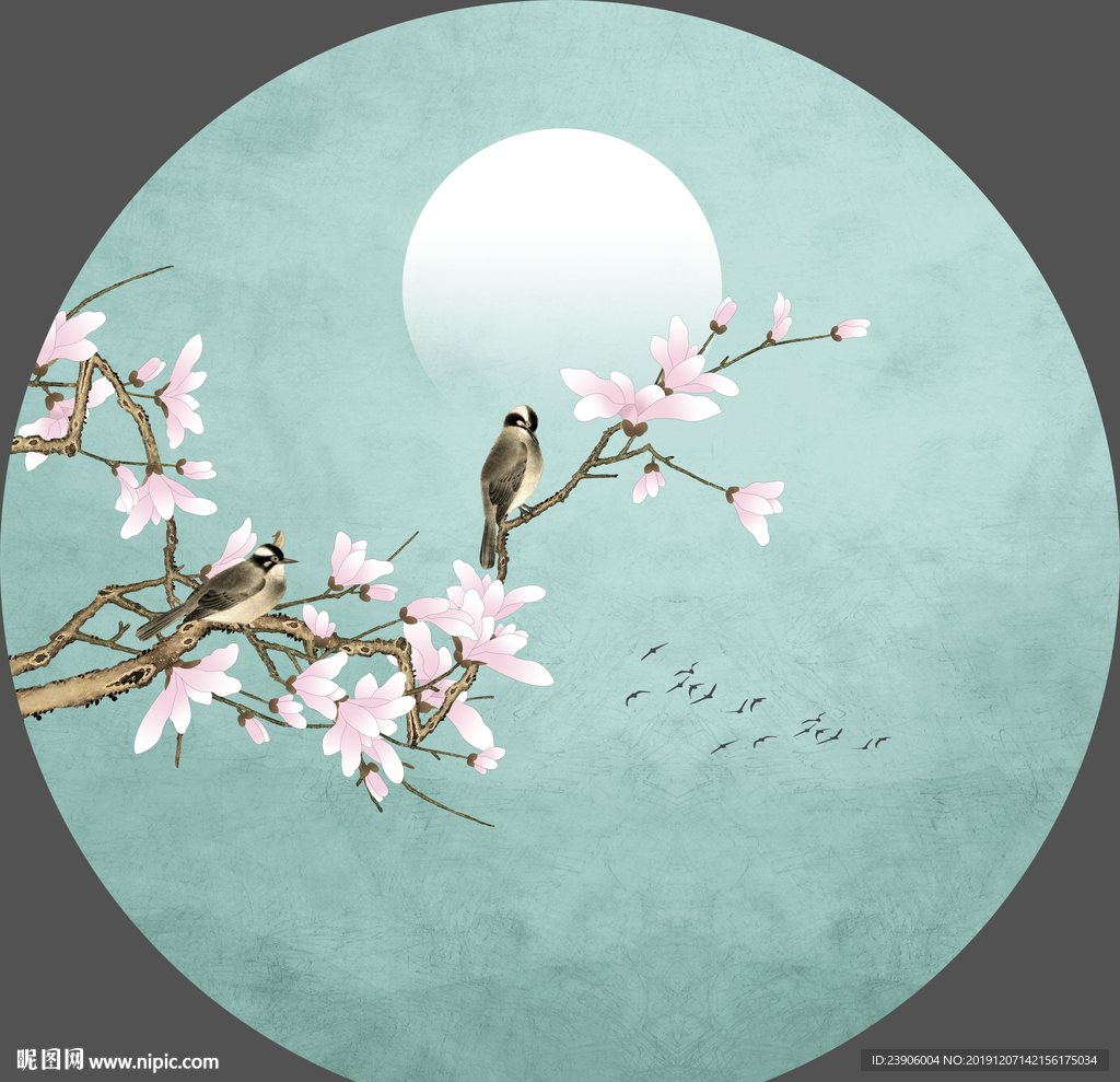 手绘花鸟装饰画