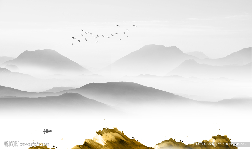 新中式山水画