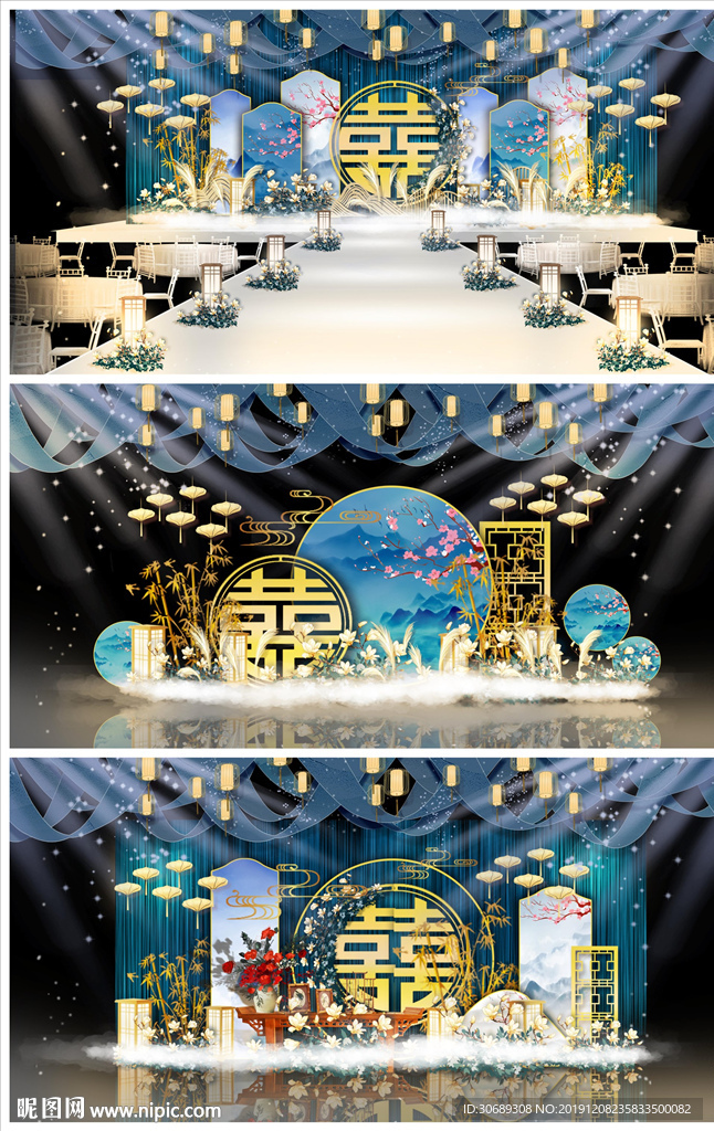 复古婚礼效果图