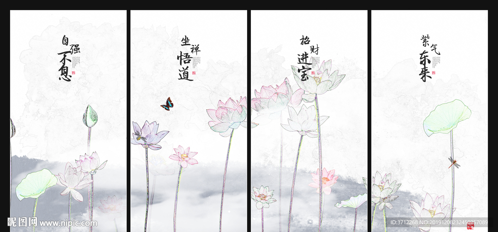线条纹理饰画