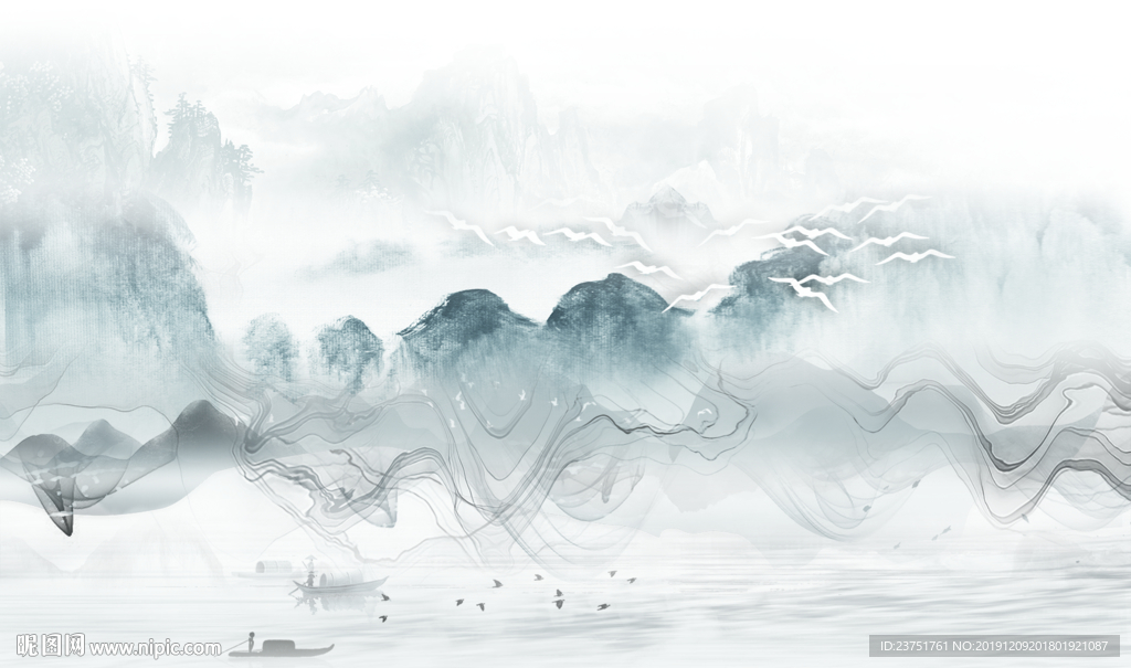 简约山水