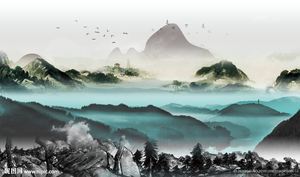 抽象山水