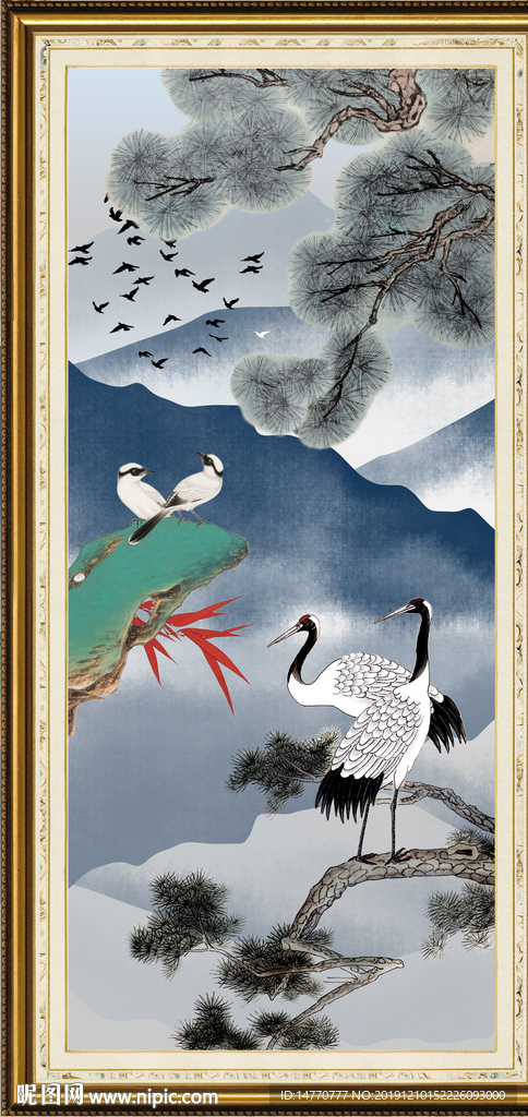 仙鹤图