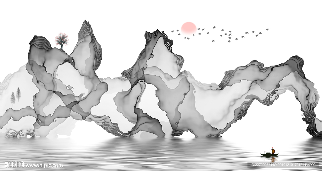 新中式水墨画