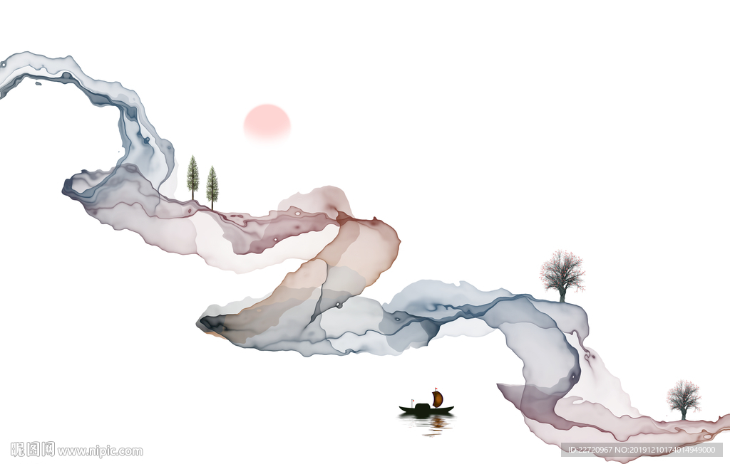 抽象水墨画