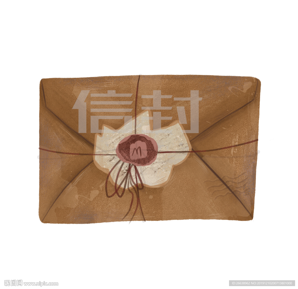 信封手绘插画
