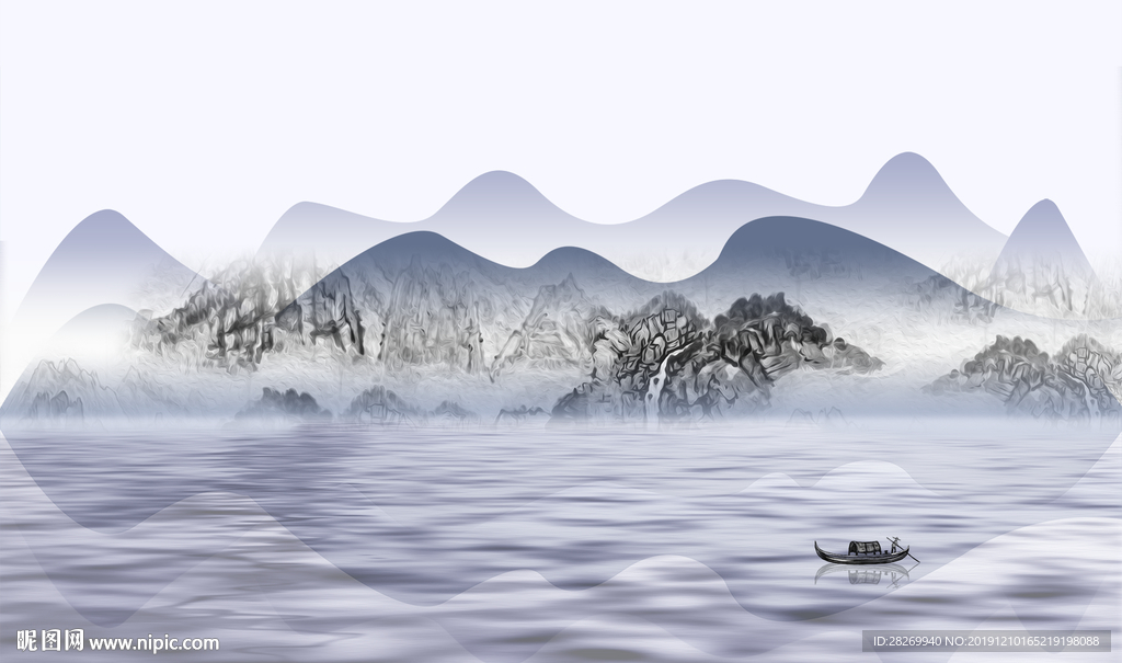 抽象山水
