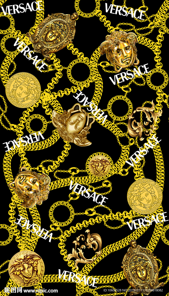 潮牌男装数码印花设计图案