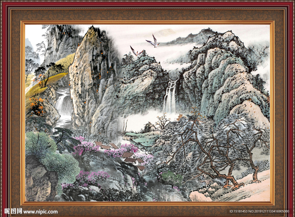 巨幅山水画