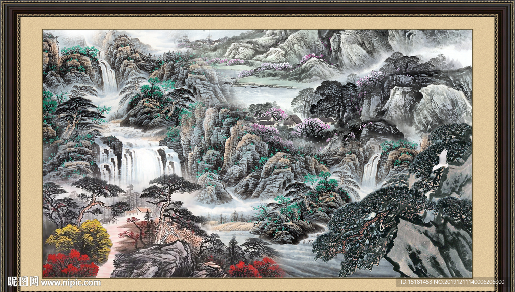 巨幅山水画