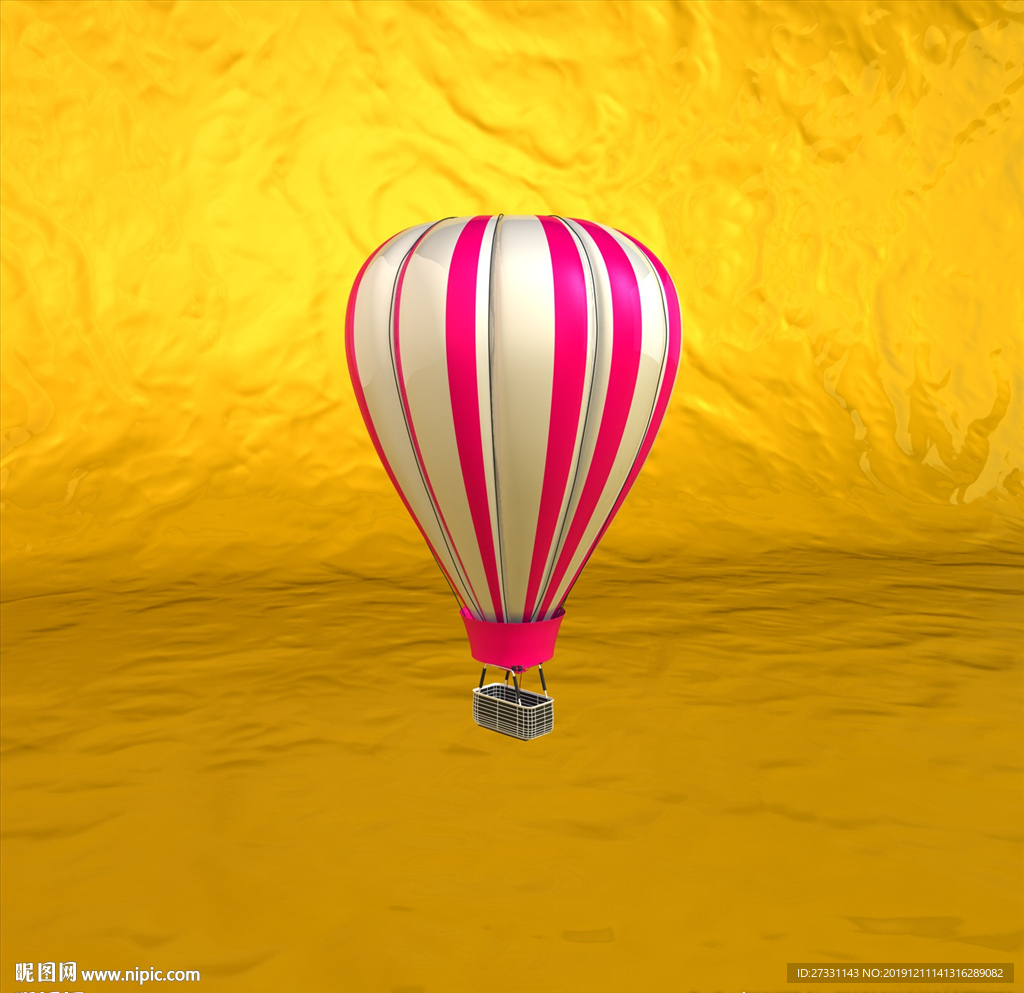 热气球模型 3D模型 C4D