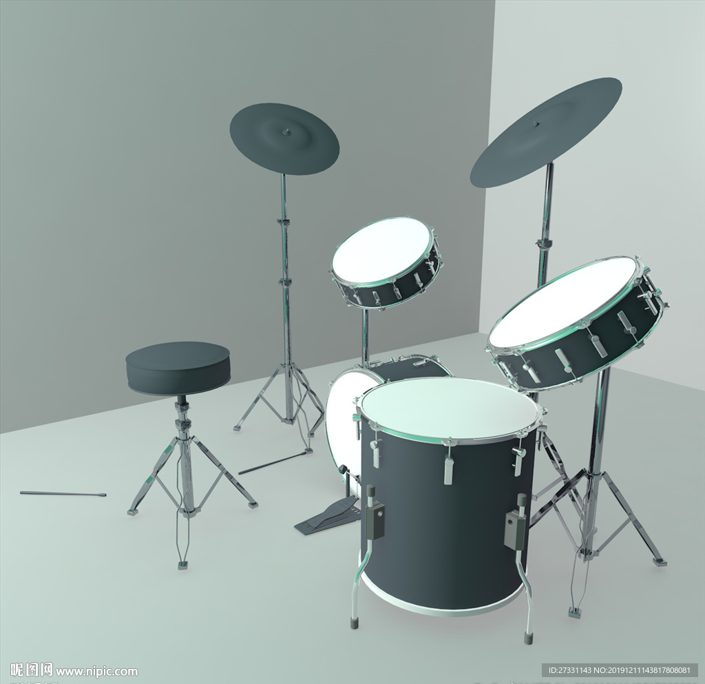 乐器模型 西洋乐器 C4D模型