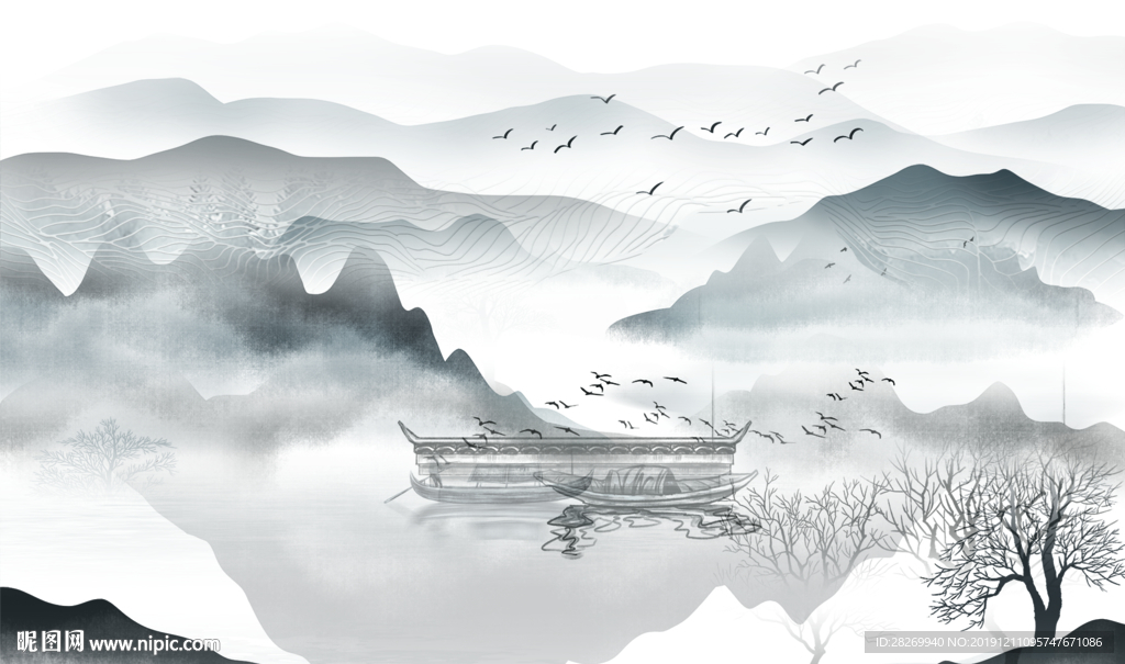 新中式背景