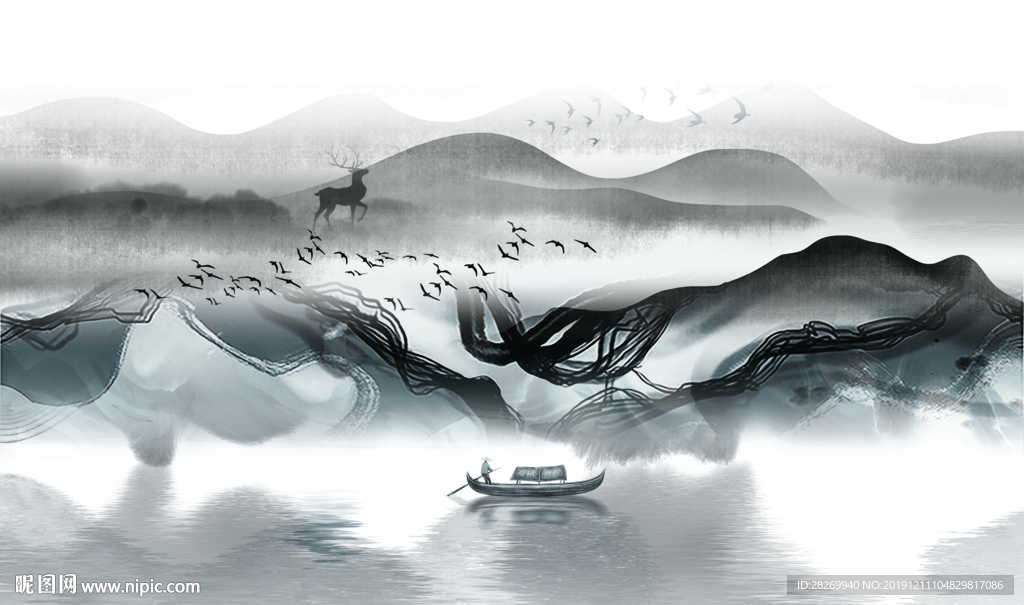 新中式背景