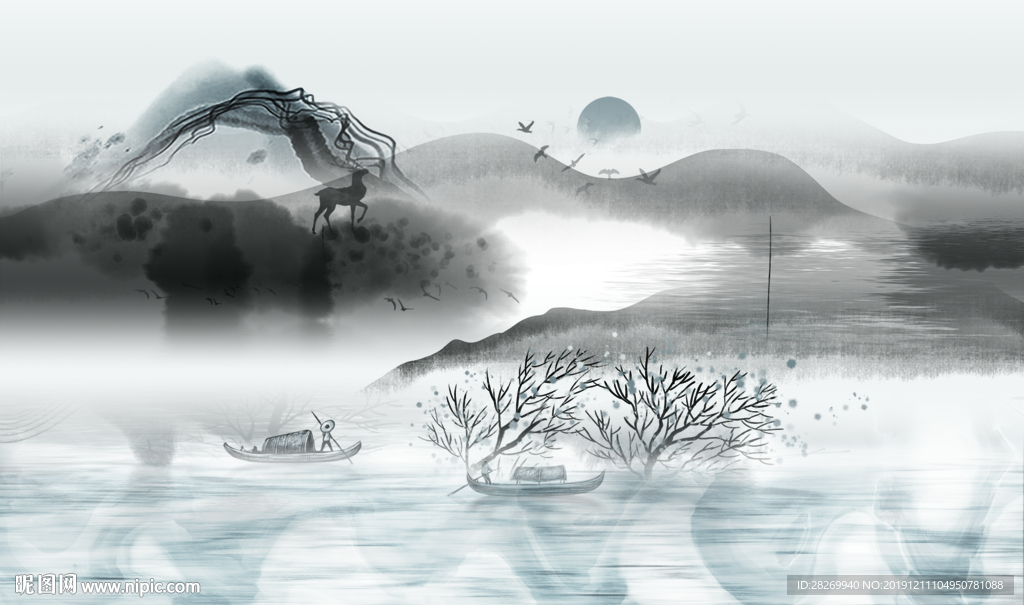 新中式背景
