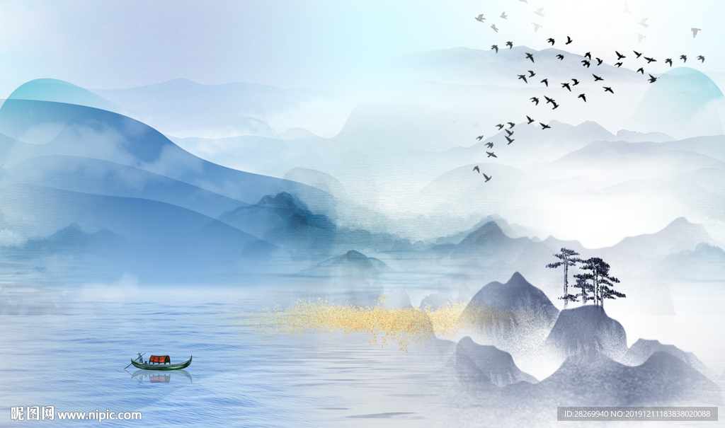 抽象山水
