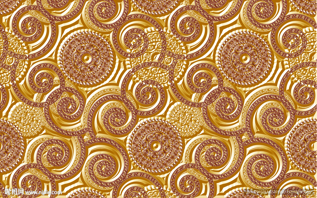 金色花纹