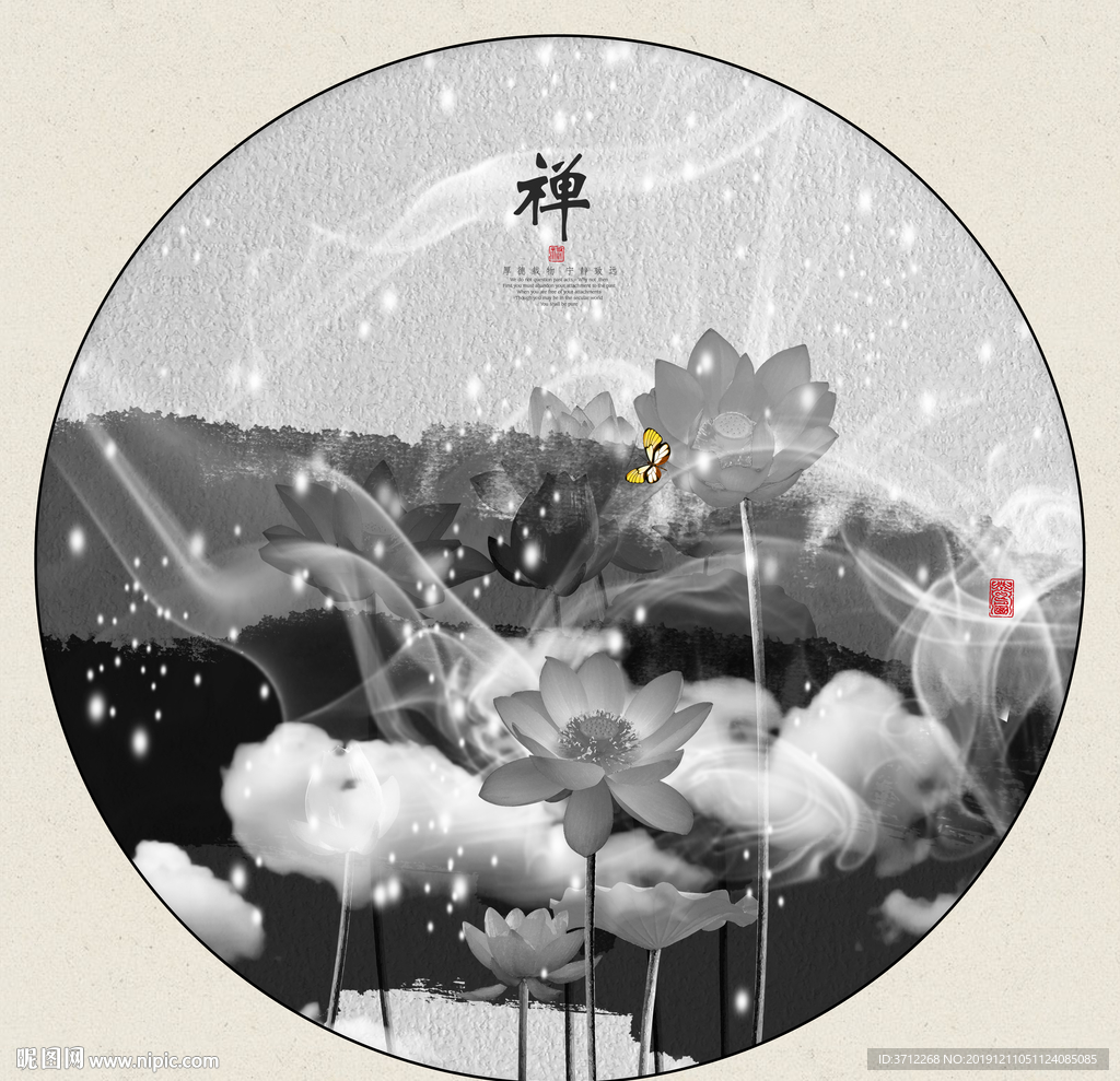 线条纹理饰画