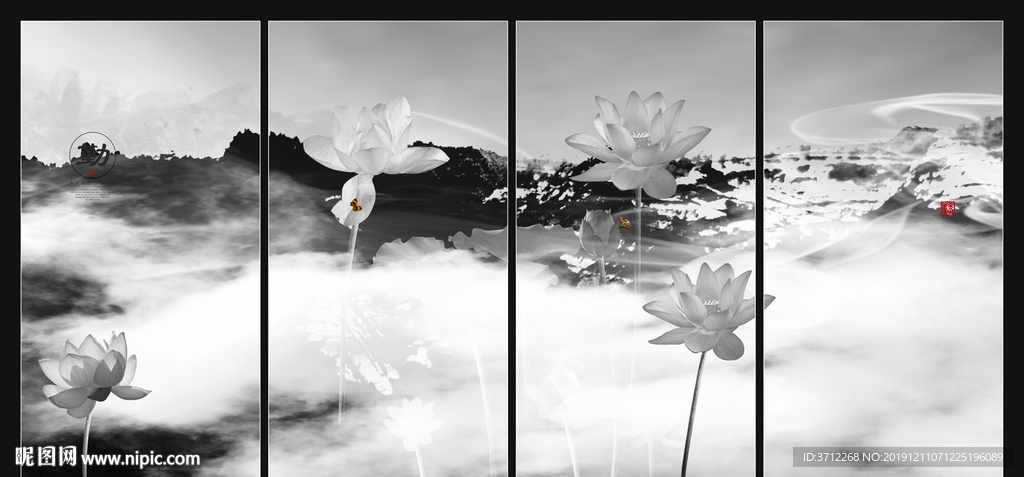 线条纹理饰画