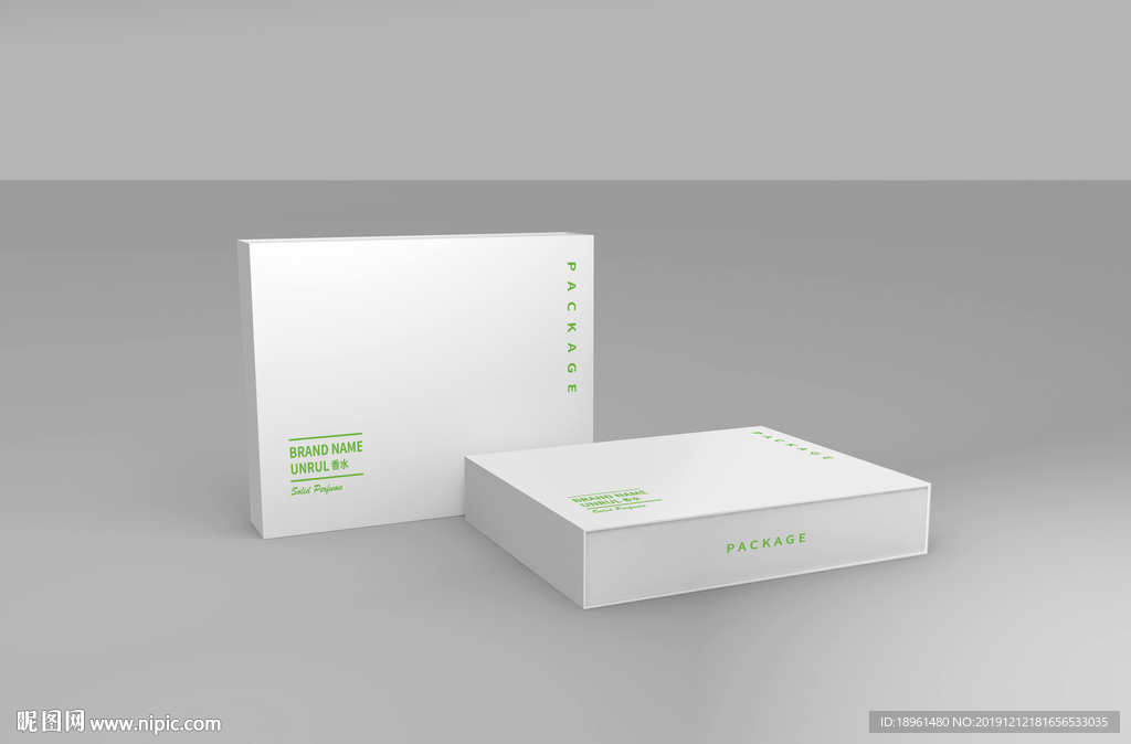 盒子样机效果图