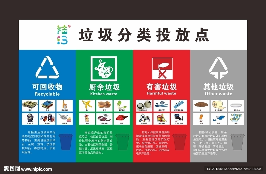 垃圾分类投放点