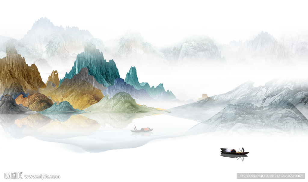 水墨山水画