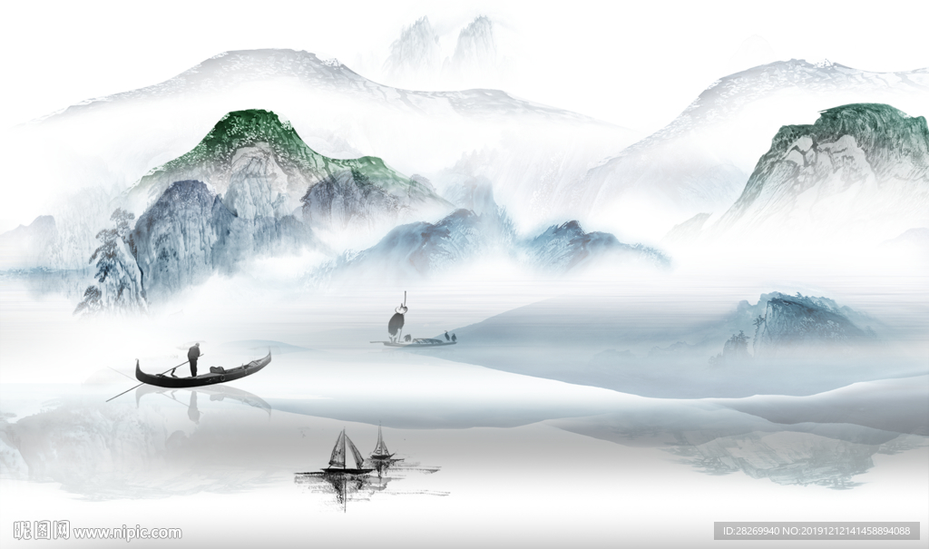 山水画纹理