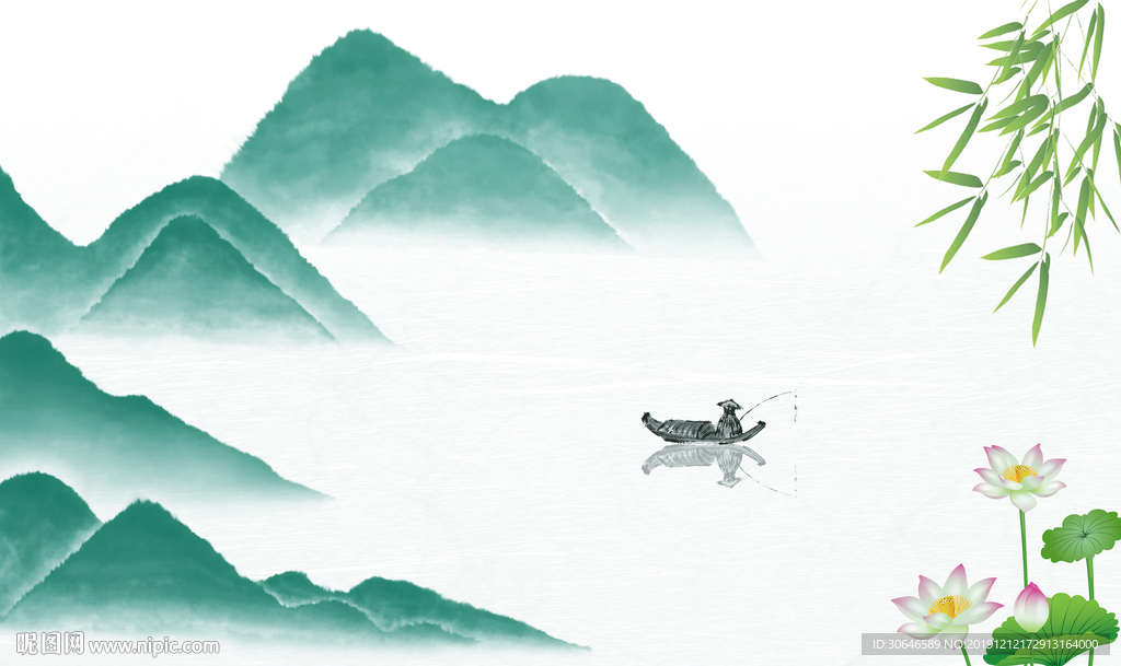 意境手绘山水图