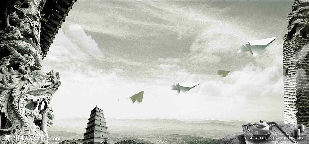 龙的传人 背景画