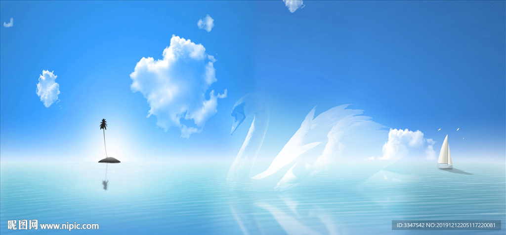 水天一色 背景画