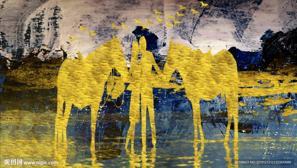 抽象油画