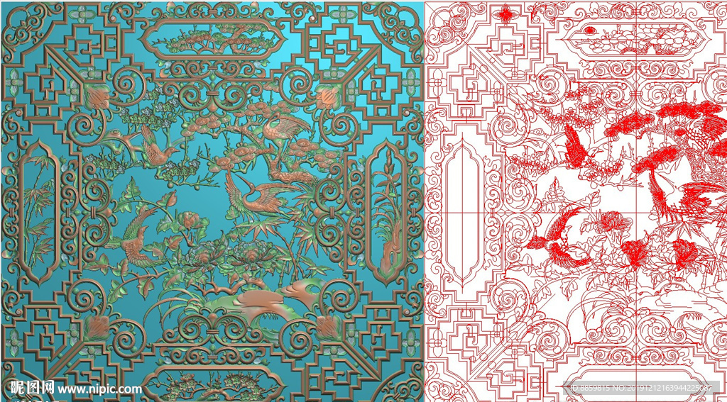 梅兰菊竹报春图