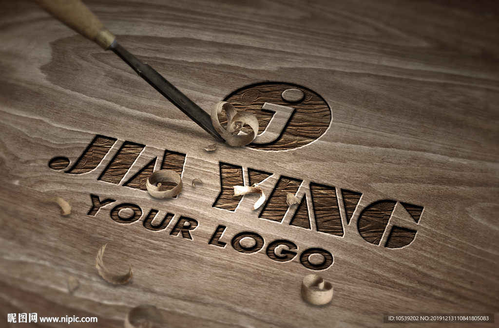 logo雕刻效果