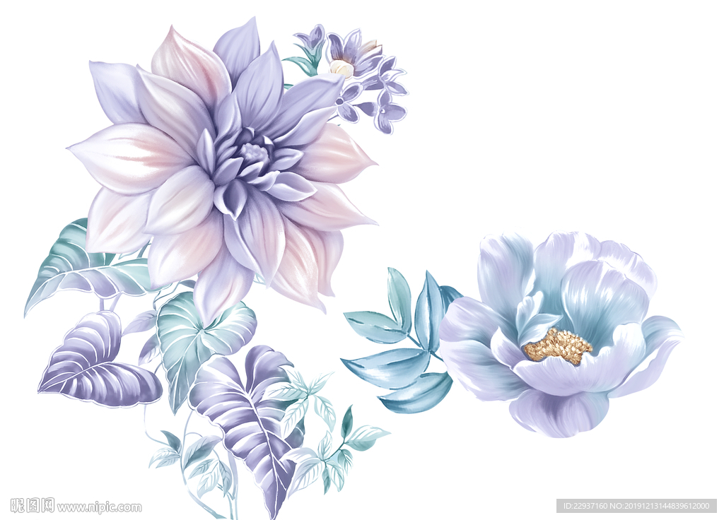 手绘花