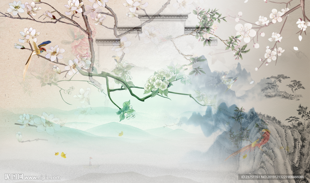 新中式背景