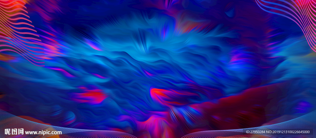 酷炫红蓝渐变背景