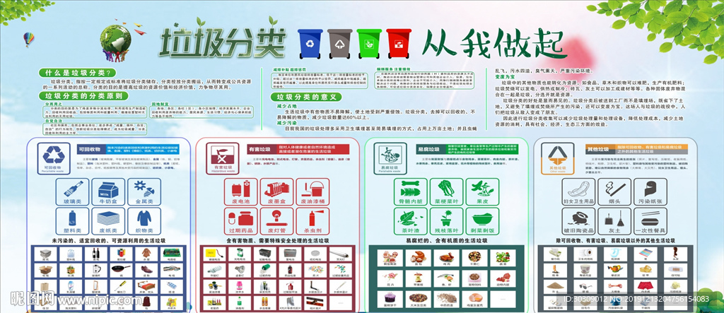 垃圾分类 从我做起