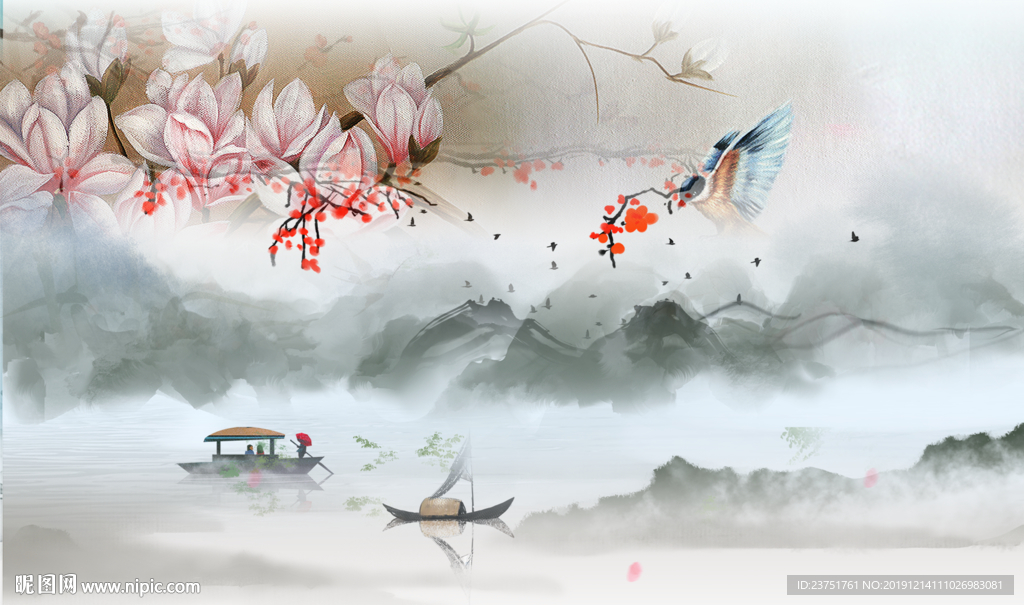 工笔花