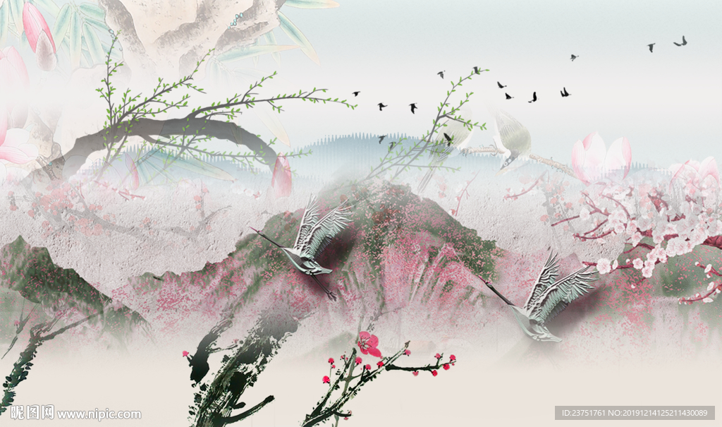 新中式背景
