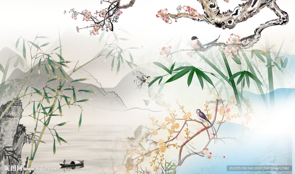 花香鸟语