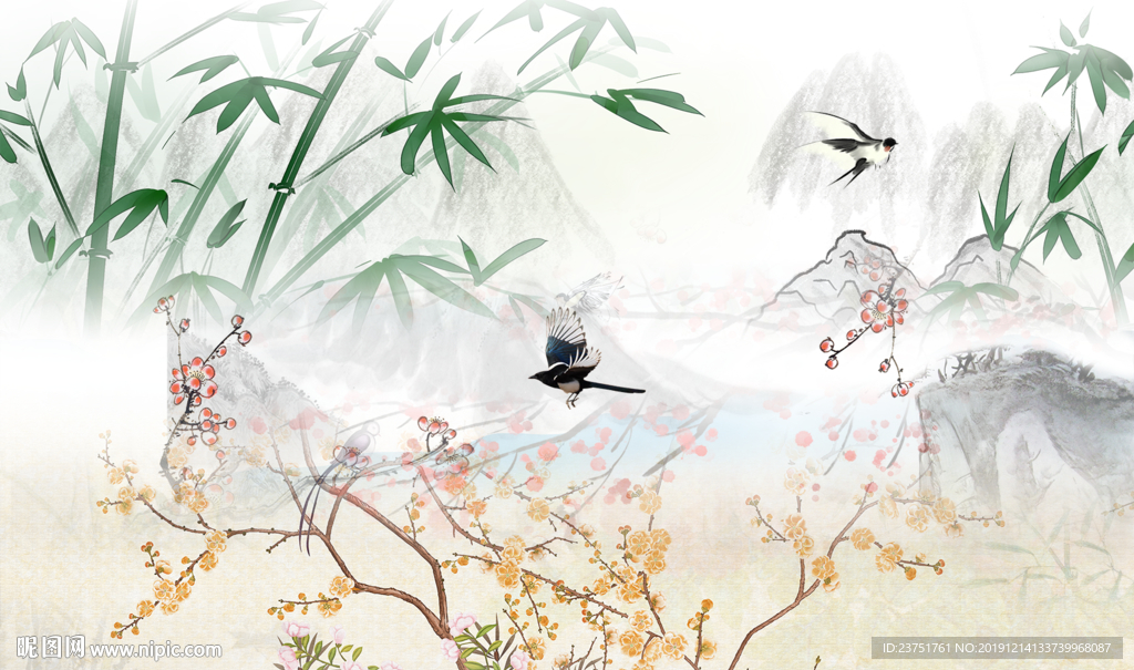 工笔花鸟