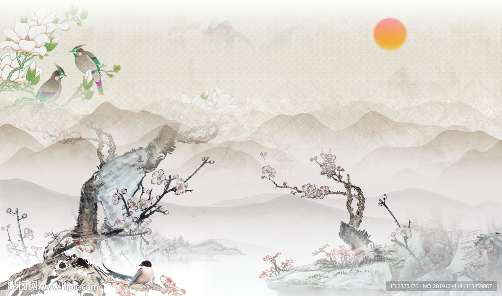 工笔花鸟